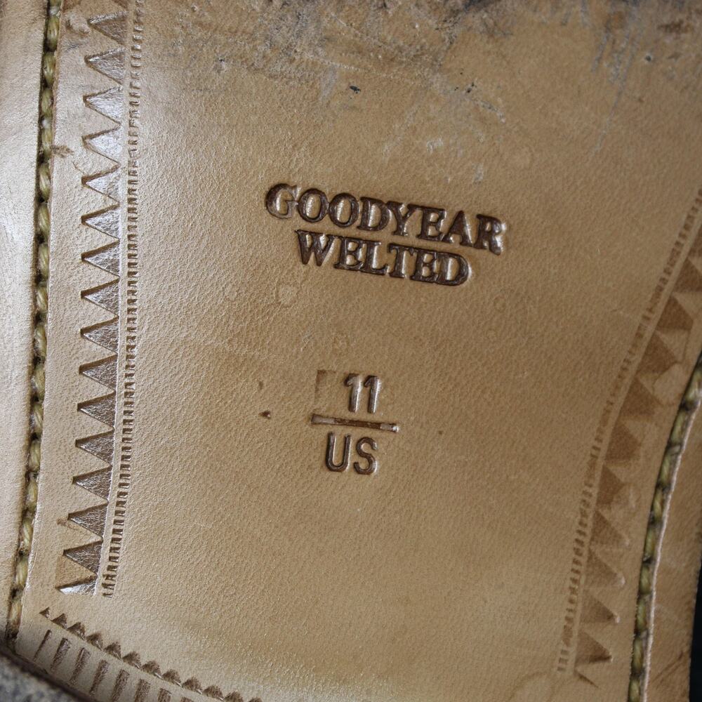 Blackstock & Weber Shoes Mens 11 Ellis Penny Loafers Blue Suede Goodyear Welted - Picture 8 of 11